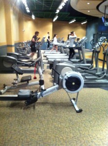 Quiet Sunday in the cardio section at my apartment gym