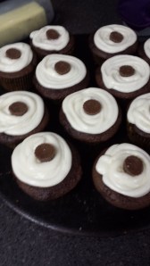 PB Filled Choco Cupcakes